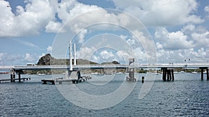 The Simpson Bay Lagoon Causeway Bridge in St. Maarten