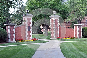 Simpson College gate