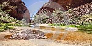 Simpsons Gap is one of the gaps in the West MacDonnell Ranges in Australia's Northern Territory.
