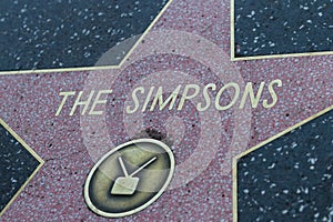 The Simpsons Hollywood Star