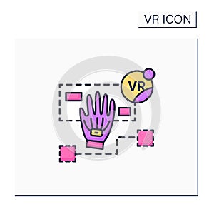 Simulation based learning color icon