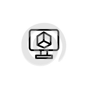 Simulation icon, vector on a white background.