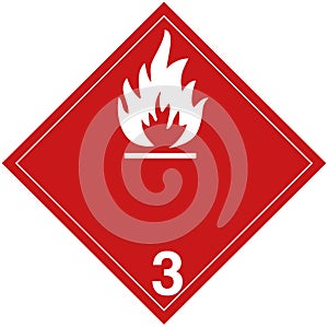 Rhombus signs of clp, dangerous goods photo