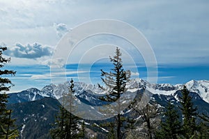 Sinacher Gupf - Panoramic view of the Karawanks in Carinthia, Austrian Alps photo
