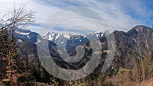 Sinacher Gupf - Panoramic view of the Karawanks in Carinthia, Austrian Alps photo