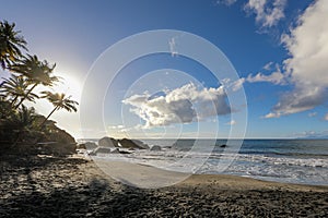 Sinai beach in Grand-Riviere, Martinique