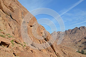 Sinai mountains near St. Catherine monastery