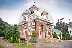 The Sinaia Monastery in Sinaia. Transylvania. Romania.