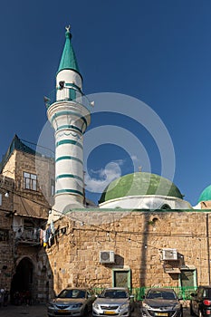 Sinan Basha Mosque in the old town of Acre, Israel