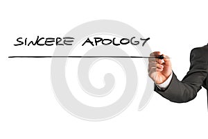 Sincere apology