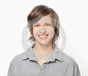 Portrait of sincere smily of young boy