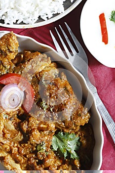 Sindhi chicken curry from India