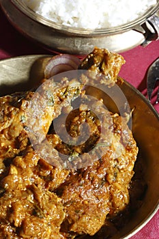 Sindhi chicken curry from India