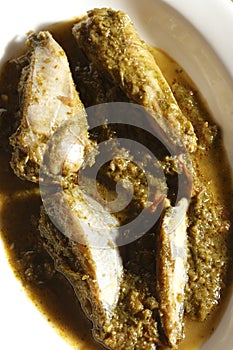 Sindhi pomfret curry is a Non-veg dish from India