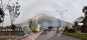 Sindoro mountain central java Indonesia