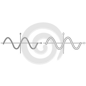 Sinewave it is black icon .