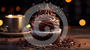 Sinfully delicious chocolate cupcake