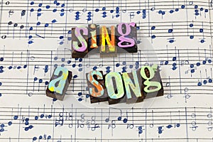 Sing song musical songwriter happy fun life joy