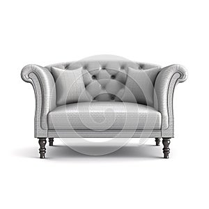 Singal sofa on a white background