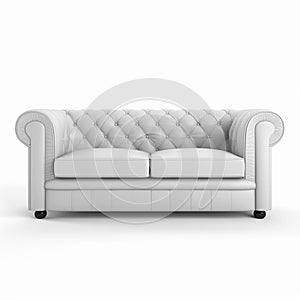 Singal sofa on a white background