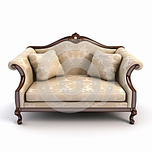 Singal sofa on a white background