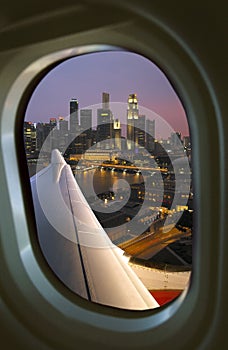 Singapore through Aircraft Window