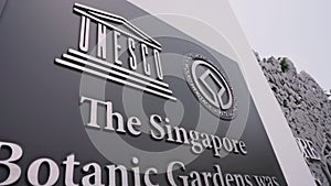 Singapore Botanic Gardens Sign