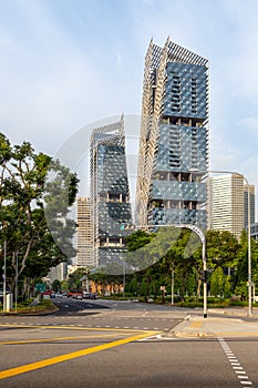 South Beach Tower complex near the downtown core of Singapore.