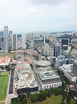 Singapore central business district skyline photo