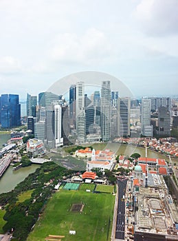 Singapore central business district skyline photo