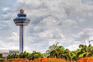 Singapore Changi Airport Traffic Controller Tower photo