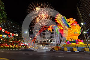 Singapore Chinatown 2017 Chinese New Year Fireworks