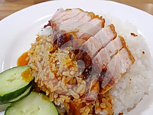 Singapore: Chinese Roast pork rice