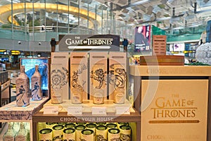 Game Of Thrones whiskey on display