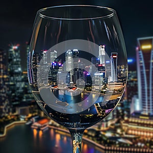 Singapore, City Diorama Part of our cities in a glass series