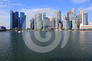 Singapore City downtown core skyline