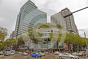 Downtown Singapore,  Shaw Organisation. Located at the junction of Orchard Road and Scotts Road in Singapore