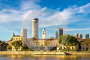 Singapore city skyline