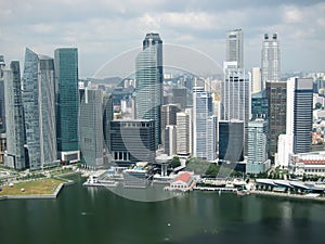 Singapore city skyline