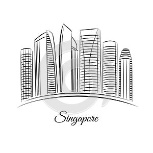 Singapore city skyline