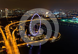 Singapore city skyline