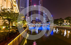 Singapore city skyline