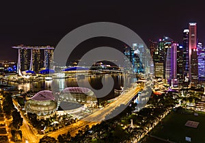 Singapore city skyline