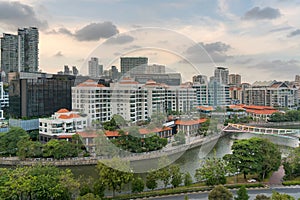 Singapore Cityscape along Robertson Quay photo