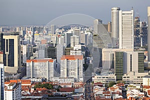 Singapore Cityscape with Chinatown photo
