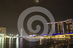 Singapore Cityscape Marina bay sand