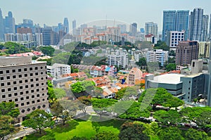 Singapore cityscape at Orchard CBD area