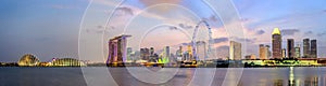 Singapore cityscape panorama