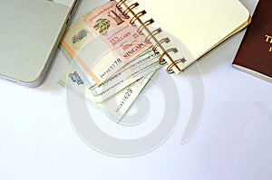 Singapore Dollar and passport