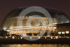 Singapore Esplanade Theater at night photo